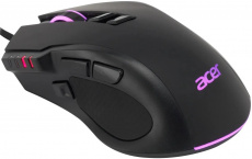 Мышь Acer OMW150 (USB, optical, 4800dpi, игровая, RGB подсветка, soft-touch, 1.8m, black)
