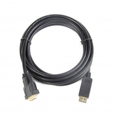 Кабель DisplayPort (m) - DVI (m) 1.0m (CC-DPM-DVIM-1M, с позолоченными контактами, экранированный, black) Cablexpert