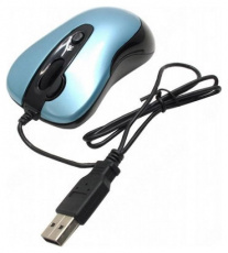 Мышь A4Tech N-61FX-3 (USB, optical, 1600dpi, black-blue)