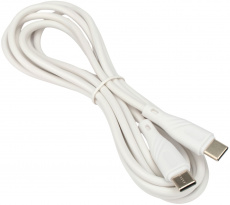 Кабель USB 2.0 Type-C - Type-C 2.0m (CCB-USB2-CMCMO1-2MW, 3А, QC3.0, PD, white) Cablexpert