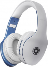 Гарнитура Defender FreeMotion B525 (полноразмерная закрытая, беспроводная, Bluetooth 5.0, с микрофоном, до 8 часов работы от батареи, MicroSD, FM, складная, white-blue)