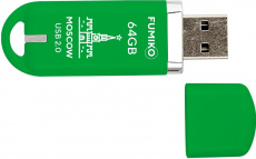 Флеш накопитель USB 2.0 64Gb FUMIKO MOSCOW (FMW-20, 30MB/s, green)