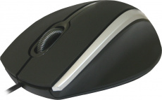 Мышь Defender MM-340 (USB, optical, 1000dpi, 1.35m, black-grey)