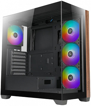 Корпус AZZA Neptune CSAZ-491 (без БП, ATX, USB3.0, 4x ARGB Fan, black)