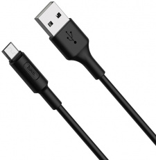 Кабель USB 2.0 Am - micro USB 1.0m (X25 Soarer, 2A, black) hoco