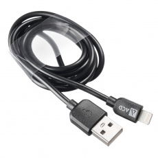 Кабель USB 2.0 Am - Lightning 1.0m (ACD-U910-P6B, пакет, black) ACD