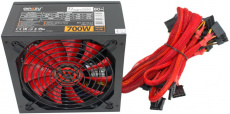 Блок питания GINZZU 700W (PC700, 80+, 140mm, 20+4+4+4pin, 2xPCI-E 6+2pin, 7*SATA, 4*HDD) RTL
