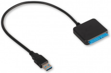 Переходник (A-USB3-SATA3-3.5, USB3.2, 2.5"/3.5" SATA HDD/SSD, адаптер питания, 0.4m, black) Cablexper