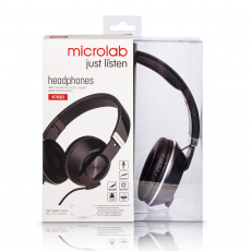Наушники Microlab K762D (накладные закрытые, для мобильных устройств, с микрофоном, 1.2m, black)