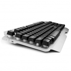 Клавиатура+мышь Гарнизон GKS-510G (USB, синяя подсветка, промо-код "Survarium", black-silver)