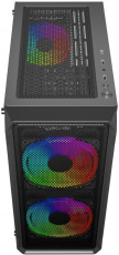 Корпус Powercase Mistral Edge SE (CMSEB-A3) (без БП, ATX, USB3.0, 3x ARGB Fan, black)