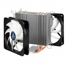 Вентилятор ARCTIC Freezer 33 Plus (1150/1151/1155/1156/2011/2066/AM2/AM3/AM4/FM1/FM2, 120mm + 120mm, Al, 0-1350rpm, 4 тепловые трубки, 4pin, 160W) RTL