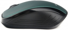 Мышь беспроводная Gembird MUSW-285 (optical, 1000dpi, 2xAAA, soft-touch, black-green)