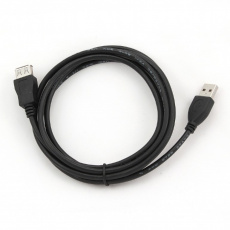 Кабель USB 2.0 Am - Af удлинительный 1.8m (CCP-USB2-AMAF-6, экранированный, black) Cablexpert