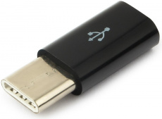 Переходник USB-OTG (A-USB2-CMmF-01, USB Type-C (m) / microUSB (f), black) Cablexpert