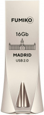 Флеш накопитель USB 2.0 16Gb FUMIKO MADRID (FMD-03, silver)
