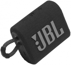 Колонка JBL GO 3 (4.2W, портативная, Bluetooth v.5.1, до 5 часов работы от батареи, защита от воды, IP67, black)