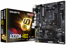 Материнская плата Gigabyte GA-A320M-HD2 (AM4, mATX) RTL