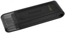 Флеш накопитель USB 3.2 32Gb Kingston DataTraveler 70 (DT70/32GB, OTG Type-C, black)