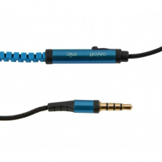 Наушники Defender ZigZag (затычки, для мобильный устройств, с микрофоном, 1.1m, blue)