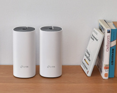 MESH-комплект TP-LINK Deco E4 (2-pack) (300/867Mbps, 2.4/5GHz, 1 port, 100Mbps, 2 внутренние антенны 20dBi, white-grey)