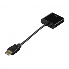 Конвертер HDMI (m)  -> VGA (f) + 3.5 Jack (f) (054569, 1920x1080p, с позолоченными контактами, 0.1m, black) Hama