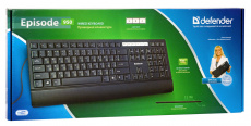 Клавиатура Defender Episode SM-950 (USB, ультратонкая, black)