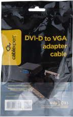 Конвертер DVI-D (m) -> VGA (f) (A-DVID-VGAF-01, 0.2m, black) Cablexpert