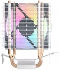 Вентилятор Aigo ICE400SE (1150/1151/1155/1156/1200/1700/775/AM2/AM3/AM4/AM5, 90mm, Al+Cu, 1800rpm, 21dBa, 4 тепловые трубки 6mm, DTH, 3pin, rainbow LED, 120W, grey) RTL