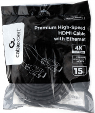 Кабель HDMI (m) - HDMI (m) 15.0m (CC-HDMI4L-15M, 4K, ver.2.0, с позолоченными контактами, экранированный, black) Cablexpert