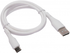 Кабель USB 2.0 Am - Type-C 1.0m (CC-USB2S-AMCM-1M-W, 3A, 18W, медь, быстрая зарядка, QC3.0, силиконовый, white) Cablexper
