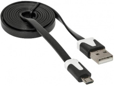 Кабель USB 2.0 Am - micro USB 1.0m (USB08-03P, black) Defender