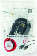 Кабель DisplayPort (m) - VGA (m) 3.0m (CCP-DPM-VGAM-10, экранированный, black) Cablexpert