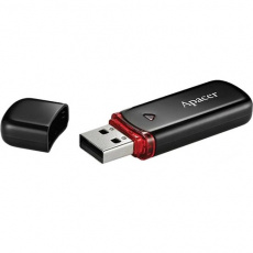 Флеш накопитель USB 2.0 64Gb Apacer AH333 (AP64GAH333B-1, black)