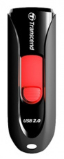 Флеш накопитель USB 2.0 32Gb Transcend JetFlash 590K (TS32GJF590K, black-red)