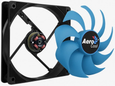 Вентилятор AeroCool Motion 12 Plus (120x120x25mm, Hydro, 1200rpm, 22dBa, 3+4pin, black-blue) RTL