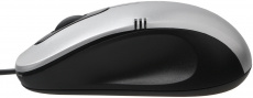 Мышь Gembird MOP-100-S (USB, optical, 1000dpi, 1.5m, black-silver)
