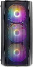 Корпус 1STPLAYER FIREBASE X3-M (без БП, mATX, USB3.0, 4x rainbow LED Fan, black)