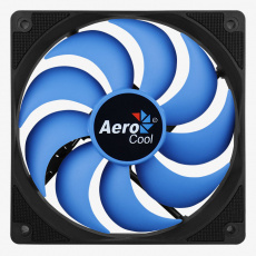 Вентилятор AeroCool Motion 12 (120x120x25mm, Hydro, 1200rpm, 22dBa, 4pin, black-blue) RTL