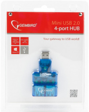 USB 2.0 HUB Gembird UHB-CN224 (4 порта, blue)