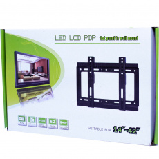 Настенный кронштейн для телевизоров и мониторов (14"-42", VESA 75x75-200x200, до 25кг, black)