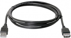 Кабель USB 2.0 Am - Af удлинительный 3.0m (USB02-10, black) Defender