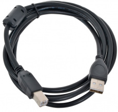 Кабель USB 2.0 Am - Bm 1.8m (CCF-USB2-AMBM-6, ферритовый фильтр, экранированный, black) Cablexpert