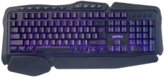 Клавиатура Perfeo Strike PF-A4390 (USB, регулируемая подсветка, мультимедийная, игровая, black)