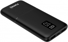 Внешний аккумулятор FUMIKO (FPB10-01, 10000mAh, 3*USB 2.1A max, USB Type-C, вход 2.1A, black)