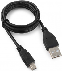 Кабель USB 2.0 Am - mini USB 1.0m (GCC-USB2-AM5P-1M, black) Гарнизон