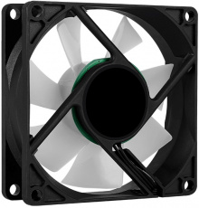 Вентилятор AeroCool Frost 8 (80x80x25mm, Sleeve, 1500rpm, 28dBa, 3+4pin, RGB fixed LED, black-white) RTL