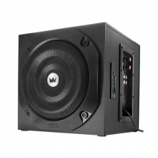 Колонки Crown CMS-3801 (2x10W, Subwoofer 20W, FM, USB, SD, ПДУ, black)