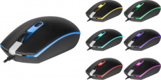 Мышь Defender Dot MB-986 (USB, optical, 1600dpi, подсветка, 1.8m, black)