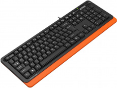 Клавиатура A4Tech Fstyler FKS10 (USB, мультимедийная, black-orange)